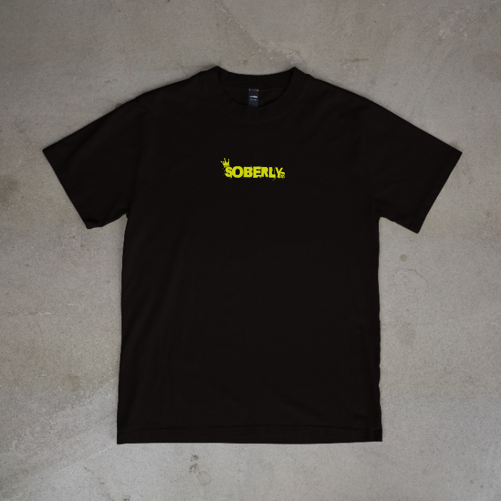 Soberly unisex black "recovery isnt for pussies " T-shirt